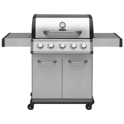 justus gasgrill hermes|Justus BBQ Gasgrill Geras 5 Hauptbrenner Edelstahl / Schwarz.